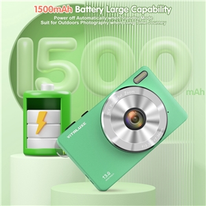 VITALUXE Digital Camera, 4K Kids Camera 13MP Point and Shoot Digital Cameras with 32GB SD Card 16X Zoom, 2.84'' Portable Vintage Small Camera for Teens Students Kids Boys Girls Adults Beginner(Green)