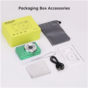 VITALUXE Digital Camera, 4K Kids Camera 13MP Point and Shoot Digital Cameras with 32GB SD Card 16X Zoom, 2.84'' Portable Vintage Small Camera for Teens Students Kids Boys Girls Adults Beginner(Green)