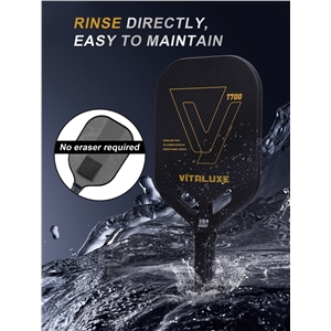 USAP Approved, Carbon Fiber Pickleball Paddle, Edgeless T700+3K Textured Carbon Friction Surface,Thermoformed Pickleball Paddle with Aerodynamic Design Used for tournaments,  Control