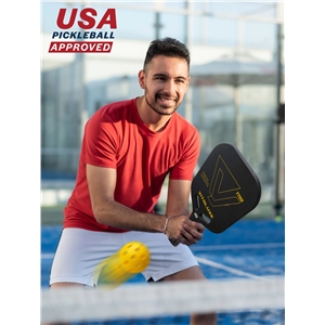 USAP Approved, Carbon Fiber Pickleball Paddle, Edgeless T700+3K Textured Carbon Friction Surface,Thermoformed Pickleball Paddle with Aerodynamic Design Used for tournaments,  Control