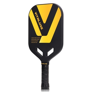 VITALUXE Carbon Fiber Pickleball Paddle, Edgeless T700+3K Textured Carbon Friction Surface，Thermoformed Pickleball Paddle with Aerodynamic Design Used for tournaments, Power & Control & Spin Max