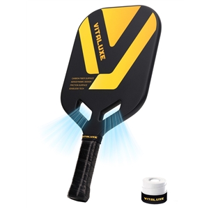 USAP Approved, Carbon Fiber Pickleball Paddle, Edgeless T700+3K Textured Carbon Friction Surface,Thermoformed Pickleball Paddle with Aerodynamic Design Used for tournaments, Power & Control & Spin Max, USAP Approved