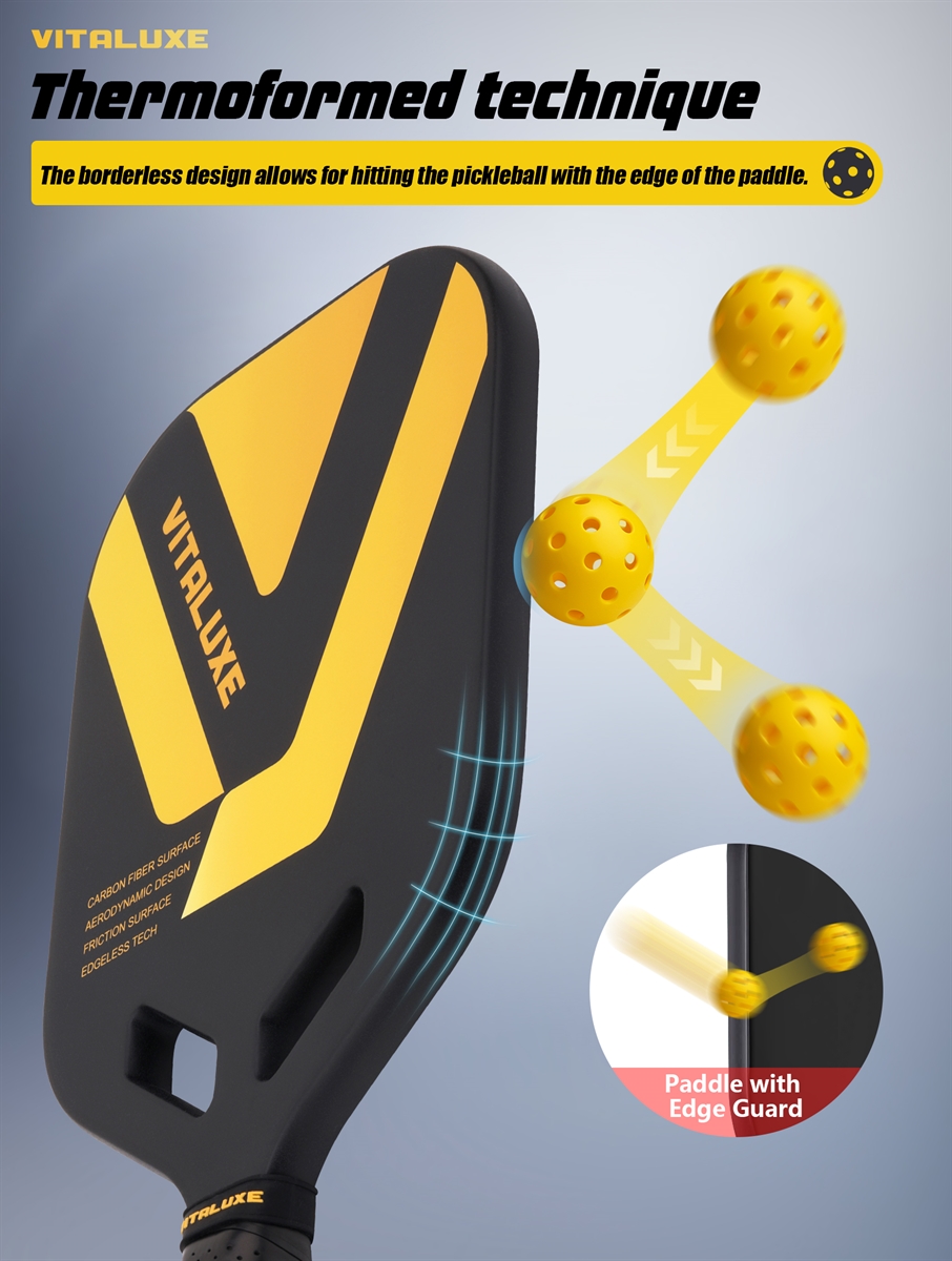 Firstedge T700 Raw Carbon Fibre Pickleball Paddle