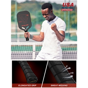 USAP Approved, Carbon Fiber Pickleball Paddle, Edgeless T700+3K Textured Carbon Friction Surface,Thermoformed Pickleball Paddle with Aerodynamic Design Used for tournaments, Power & Control & Spin Max, USAP Approved