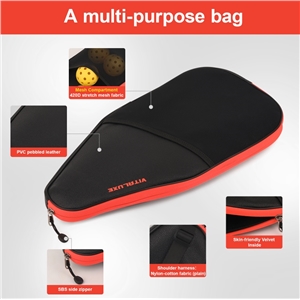 Pickleball Bag, Pickleball Paddle Cover/Case, Universal Size, Accessory for Gift, Compatible with USAPA Standard Rackets for Men & Women