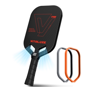 T700 Carbon Fiber Pickleball Paddle, Edgeless paddle racket | Includes 2 Edge Guard Tapes