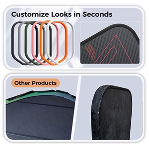 Pickleball Weighted Tape for 16mm Edgeless Paddles, Protective Edge Guard Tape, Lead Tape Alternative, No Glue, Easy Install and Replace Without Wrinkling, 2 Pack