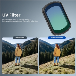 VITALUXE Magnetic UV Filter for DJI Osmo Pocket 4 / Pocket 3, Multi-Coated Optical Glass Lens Protective Filter for DJI Pocket 3/4 Creator Combo, Waterproof Scratch Dust Resistant, Daily Gimbal Safe