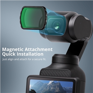 VITALUXE Magnetic Black Diffusion 1/4 Filter for DJI Osmo Pocket 3 / Pocket 4, Multi-Coated Black Mist Cinematic Effect Filters for Osmo Pocket 3/4 Creator Combo