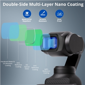 VITALUXE 1.2X Anamorphic Lens Compatible with DJI Osmo Pocket 3 / Pocket 4, Magnetic Blue Streak Effect Widescreen Cinematic Lens Filter, Multi-Coated/HD Optical Glass