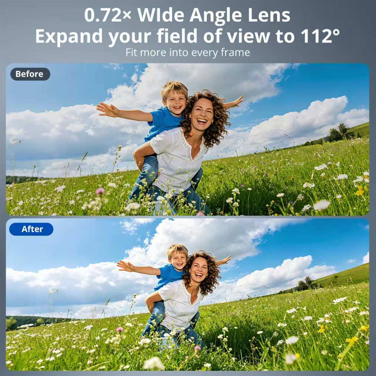 VITALUXE 1/4 Black Diffusion Filter + Wide Angle Lens for DJI Osmo Pocket 3 / Pocket 4, Magnetic Wide Angle Lens Black Diffusion 1/4 Effect Filter for Osmo Pocket 3 / 4 Accessories